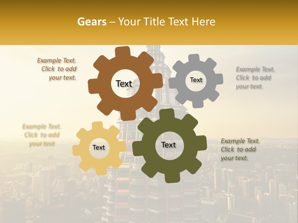 A Very Tall Building In The Middle Of A City PowerPoint Template