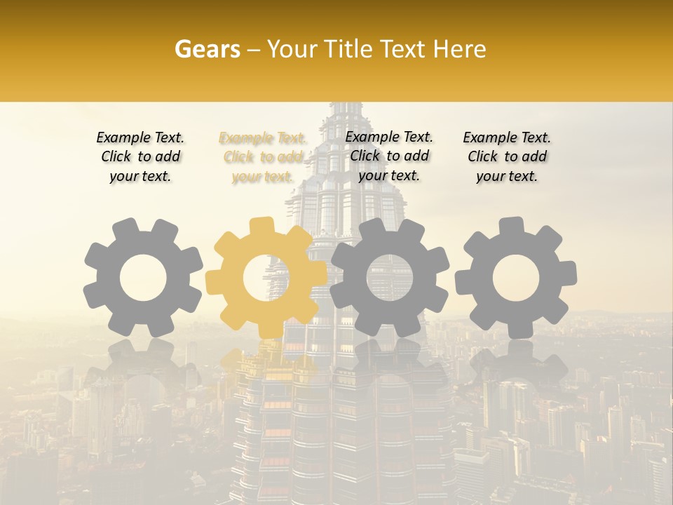 A Very Tall Building In The Middle Of A City PowerPoint Template