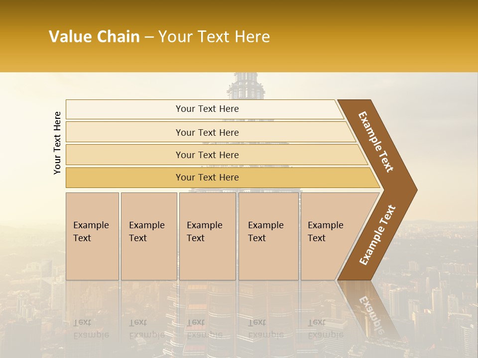 A Very Tall Building In The Middle Of A City PowerPoint Template