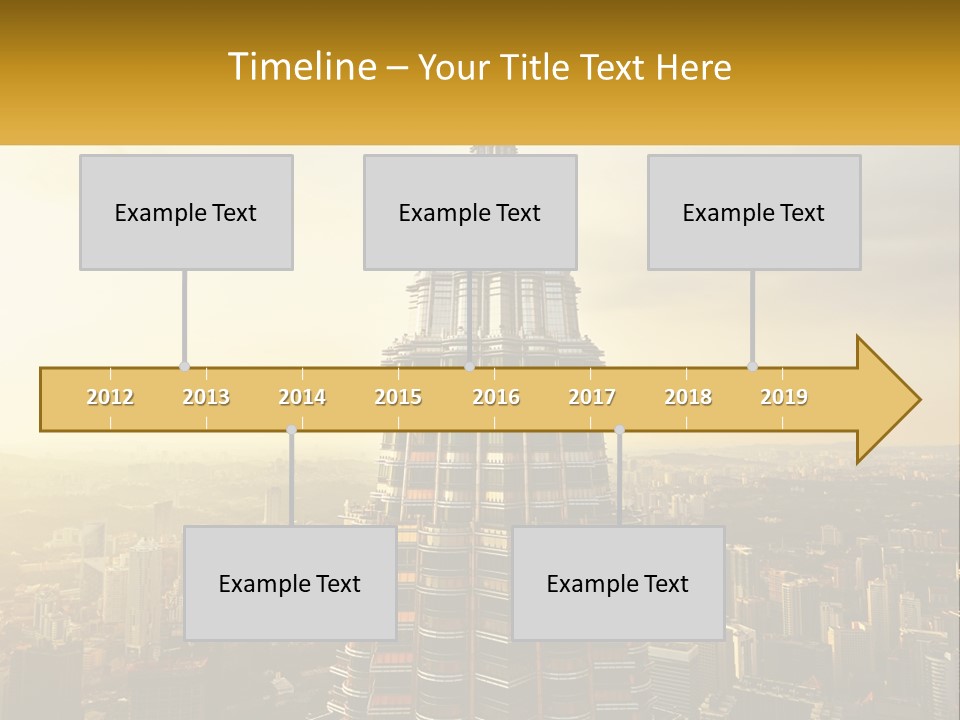 A Very Tall Building In The Middle Of A City PowerPoint Template