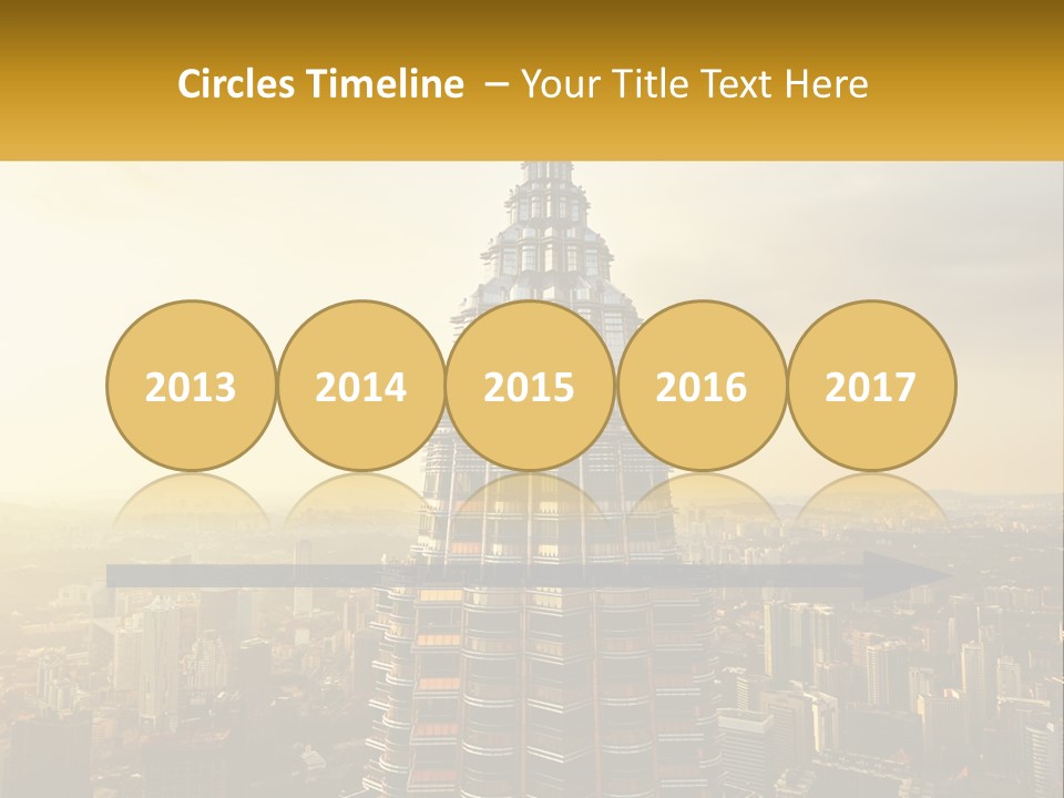 A Very Tall Building In The Middle Of A City PowerPoint Template