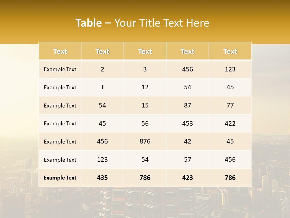 A Very Tall Building In The Middle Of A City PowerPoint Template