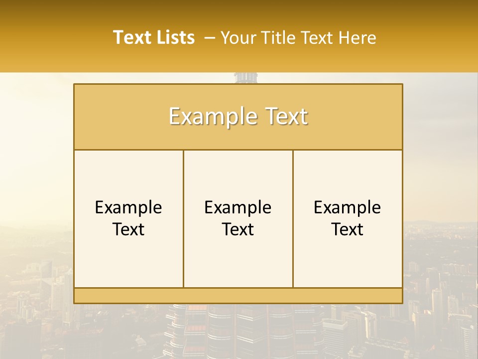 A Very Tall Building In The Middle Of A City PowerPoint Template