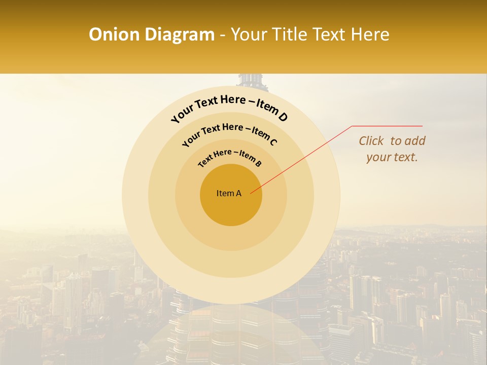 A Very Tall Building In The Middle Of A City PowerPoint Template