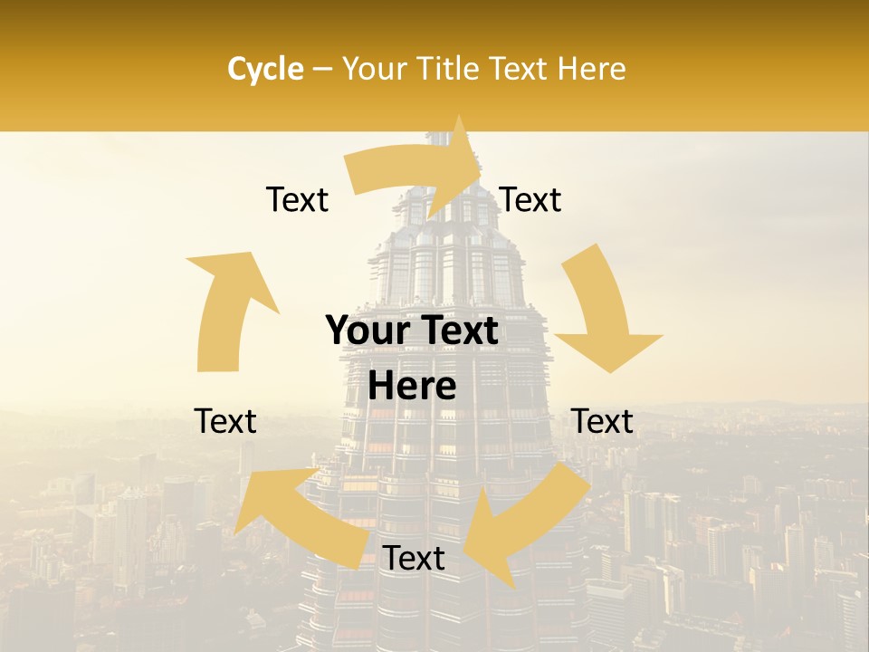 A Very Tall Building In The Middle Of A City PowerPoint Template