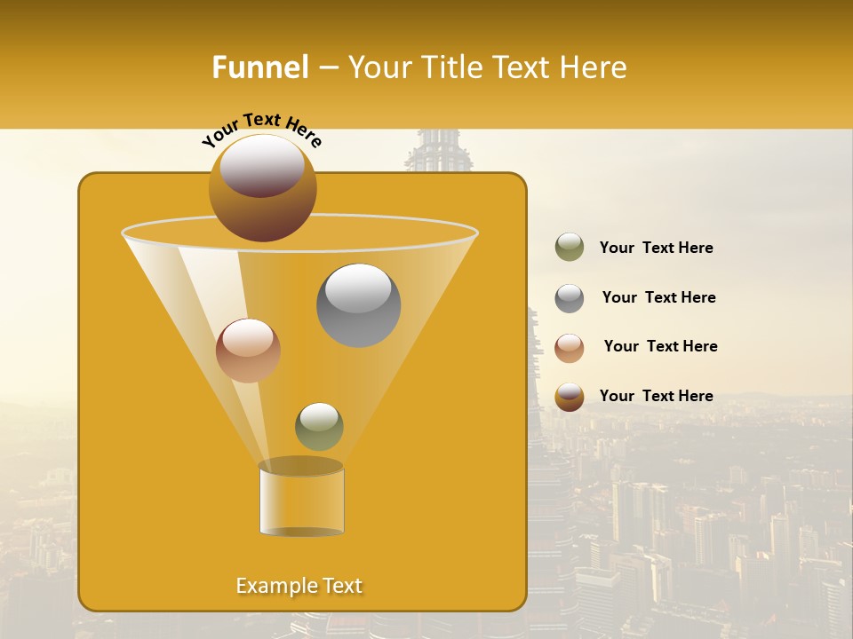 A Very Tall Building In The Middle Of A City PowerPoint Template