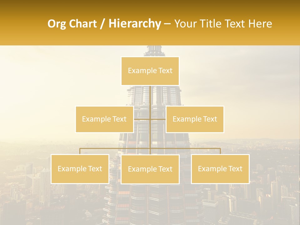 A Very Tall Building In The Middle Of A City PowerPoint Template