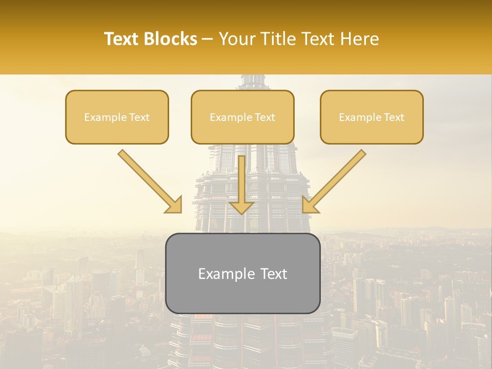 A Very Tall Building In The Middle Of A City PowerPoint Template