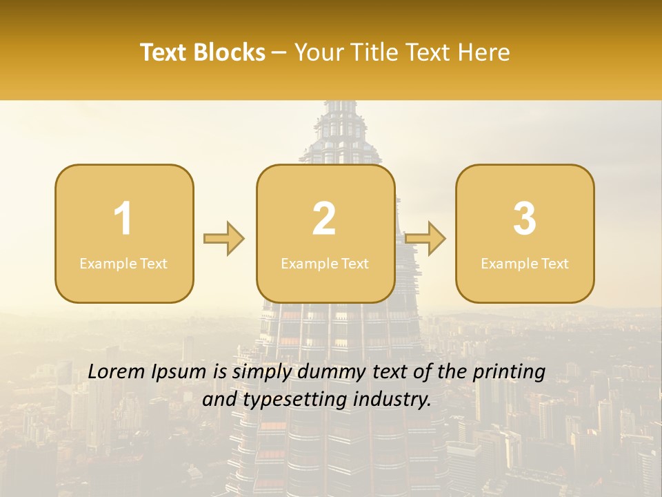 A Very Tall Building In The Middle Of A City PowerPoint Template