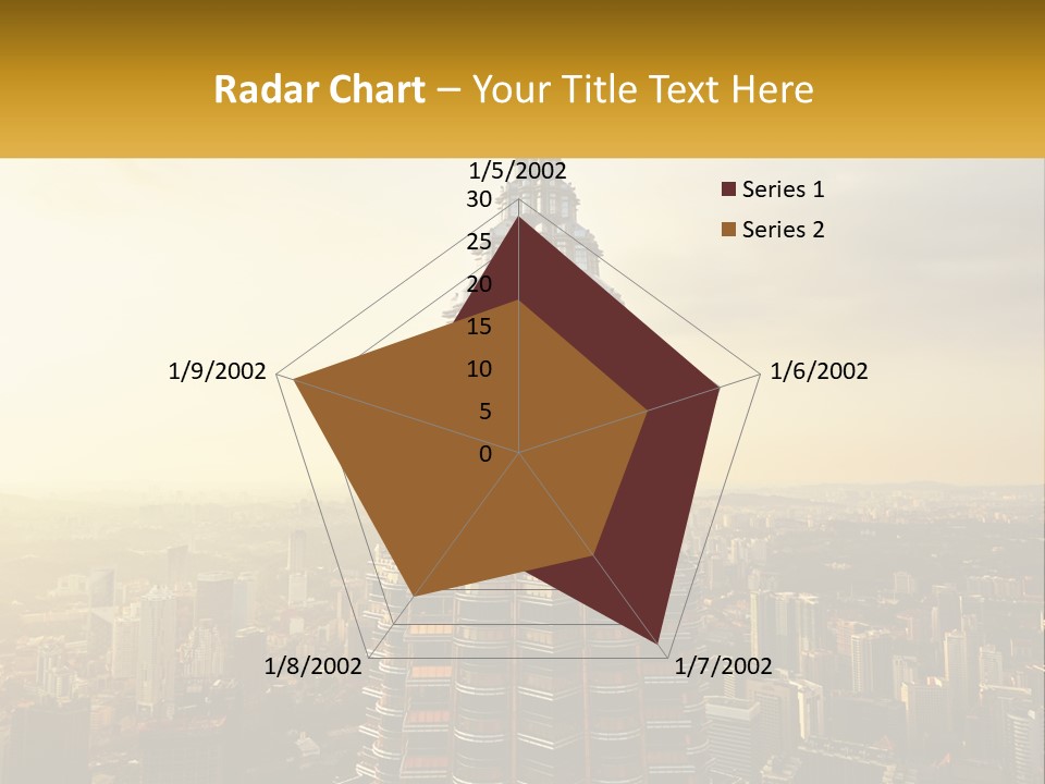 A Very Tall Building In The Middle Of A City PowerPoint Template