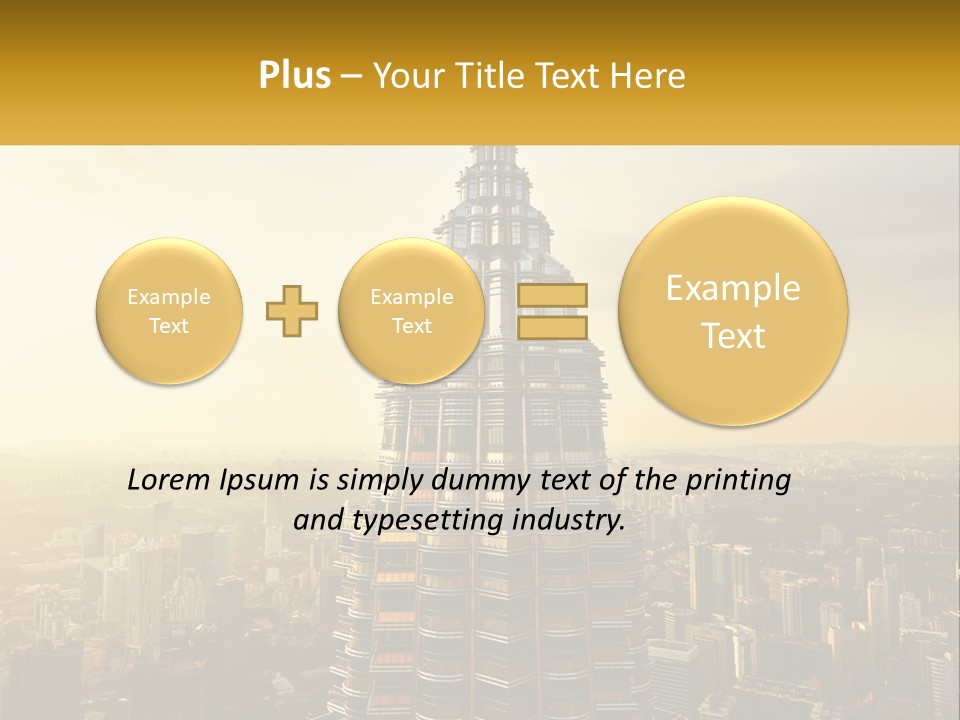 A Very Tall Building In The Middle Of A City PowerPoint Template
