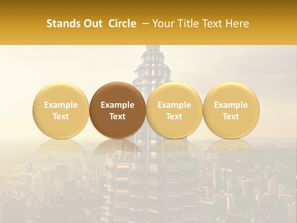 A Very Tall Building In The Middle Of A City PowerPoint Template