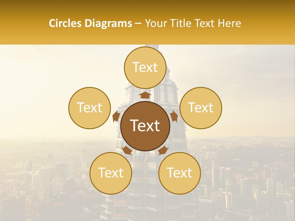 A Very Tall Building In The Middle Of A City PowerPoint Template