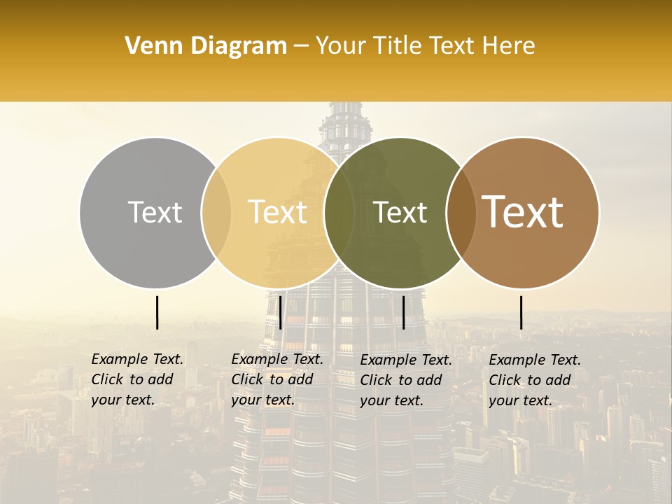 A Very Tall Building In The Middle Of A City PowerPoint Template