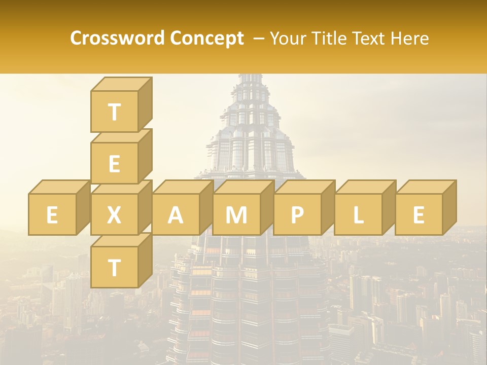 A Very Tall Building In The Middle Of A City PowerPoint Template