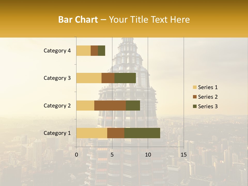 A Very Tall Building In The Middle Of A City PowerPoint Template