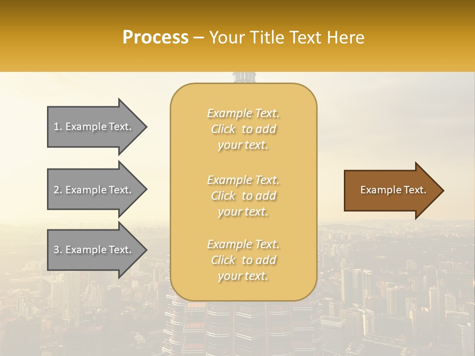 A Very Tall Building In The Middle Of A City PowerPoint Template
