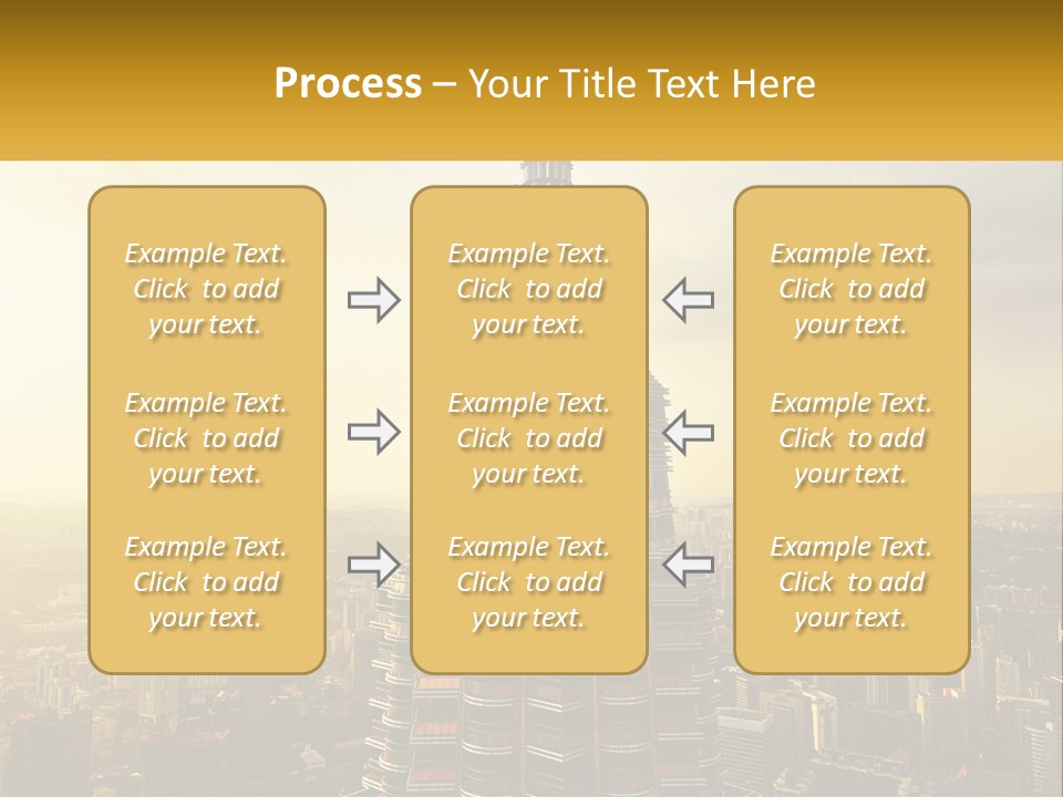 A Very Tall Building In The Middle Of A City PowerPoint Template