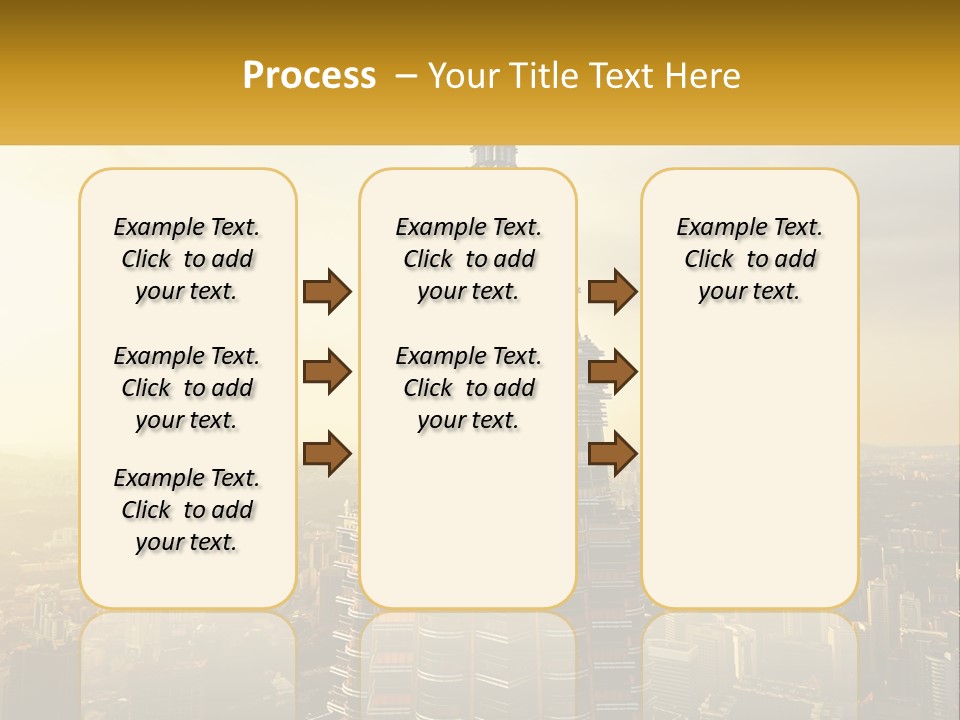 A Very Tall Building In The Middle Of A City PowerPoint Template