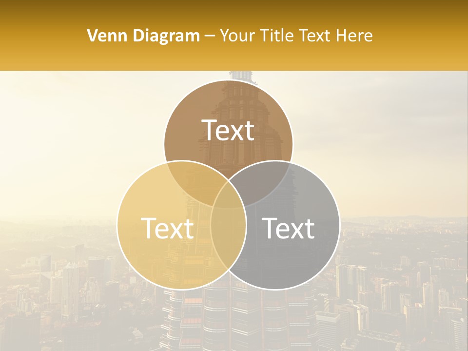 A Very Tall Building In The Middle Of A City PowerPoint Template