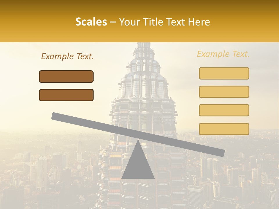 A Very Tall Building In The Middle Of A City PowerPoint Template