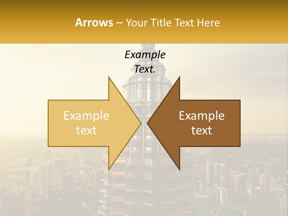 A Very Tall Building In The Middle Of A City PowerPoint Template