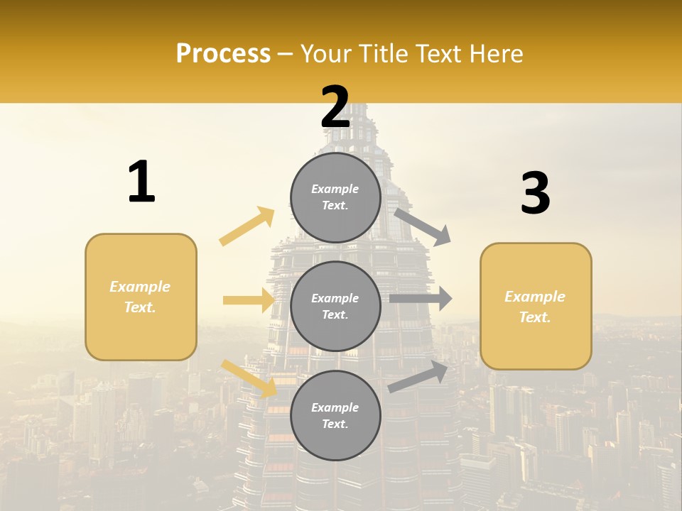 A Very Tall Building In The Middle Of A City PowerPoint Template