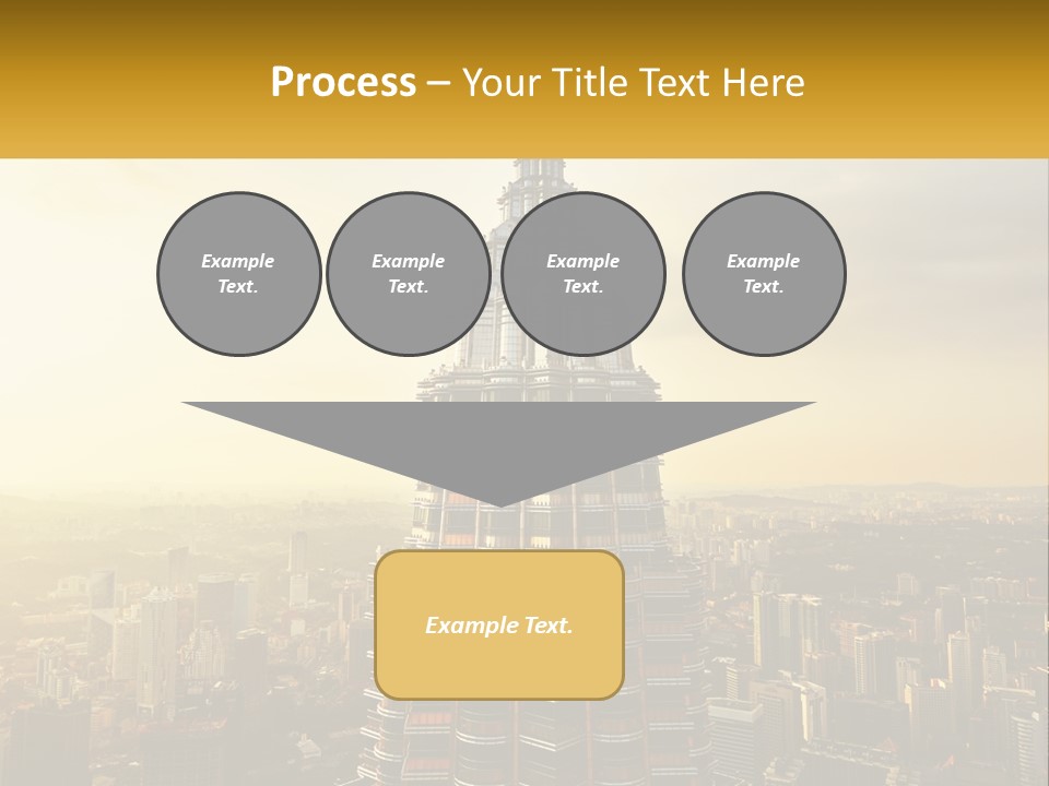 A Very Tall Building In The Middle Of A City PowerPoint Template