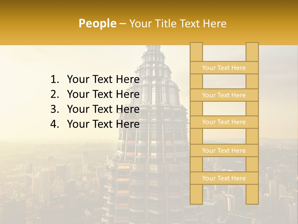 A Very Tall Building In The Middle Of A City PowerPoint Template