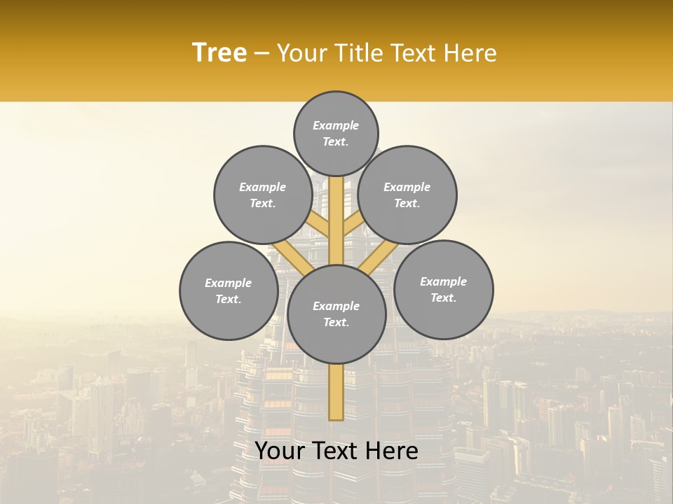A Very Tall Building In The Middle Of A City PowerPoint Template