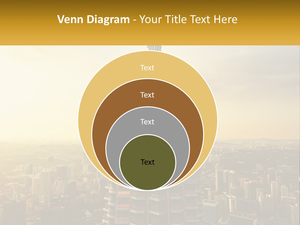 A Very Tall Building In The Middle Of A City PowerPoint Template