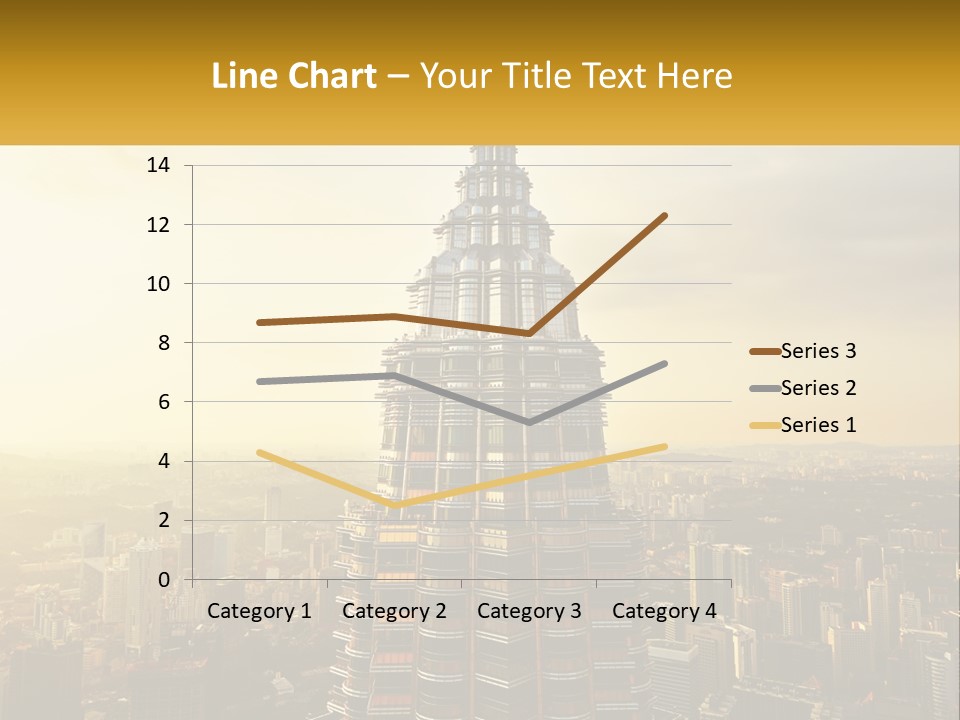 A Very Tall Building In The Middle Of A City PowerPoint Template