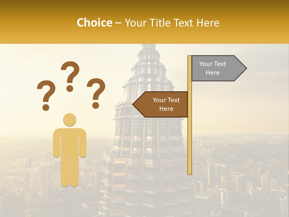 A Very Tall Building In The Middle Of A City PowerPoint Template