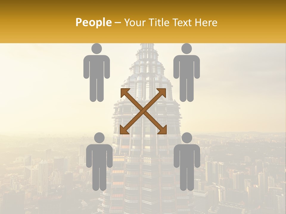 A Very Tall Building In The Middle Of A City PowerPoint Template