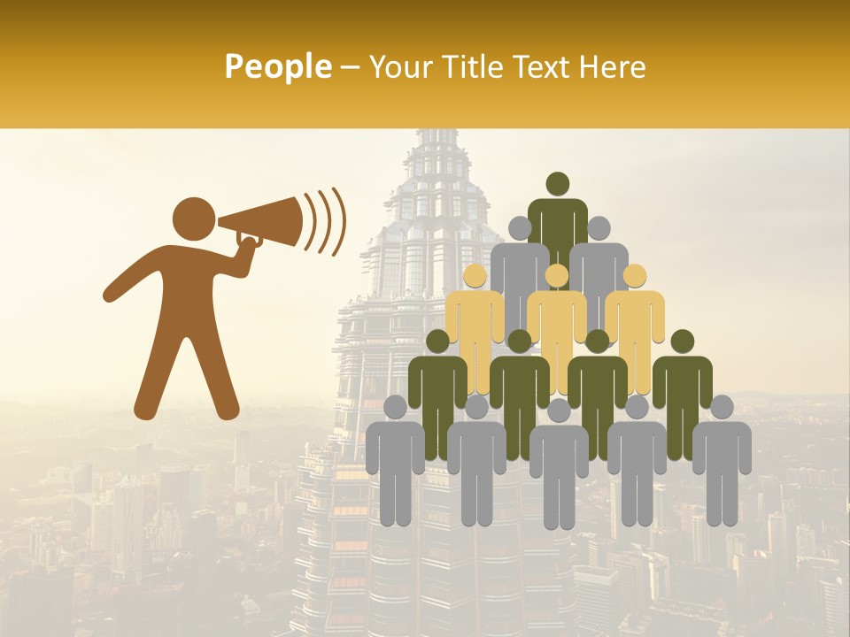 A Very Tall Building In The Middle Of A City PowerPoint Template