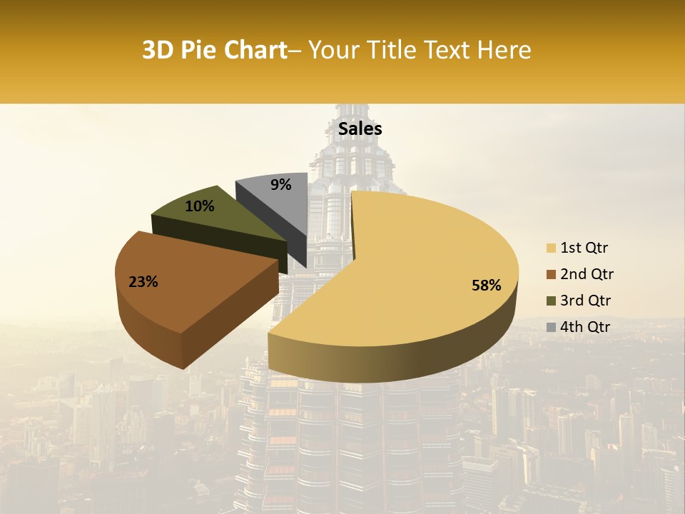 A Very Tall Building In The Middle Of A City PowerPoint Template