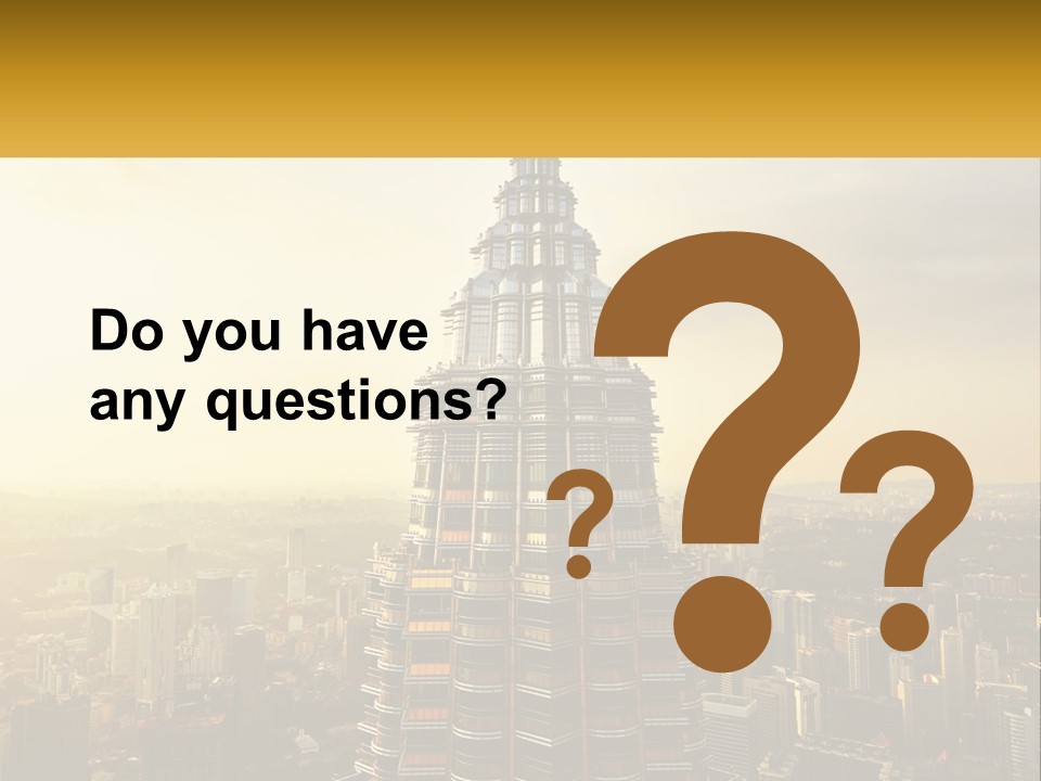 A Very Tall Building In The Middle Of A City PowerPoint Template