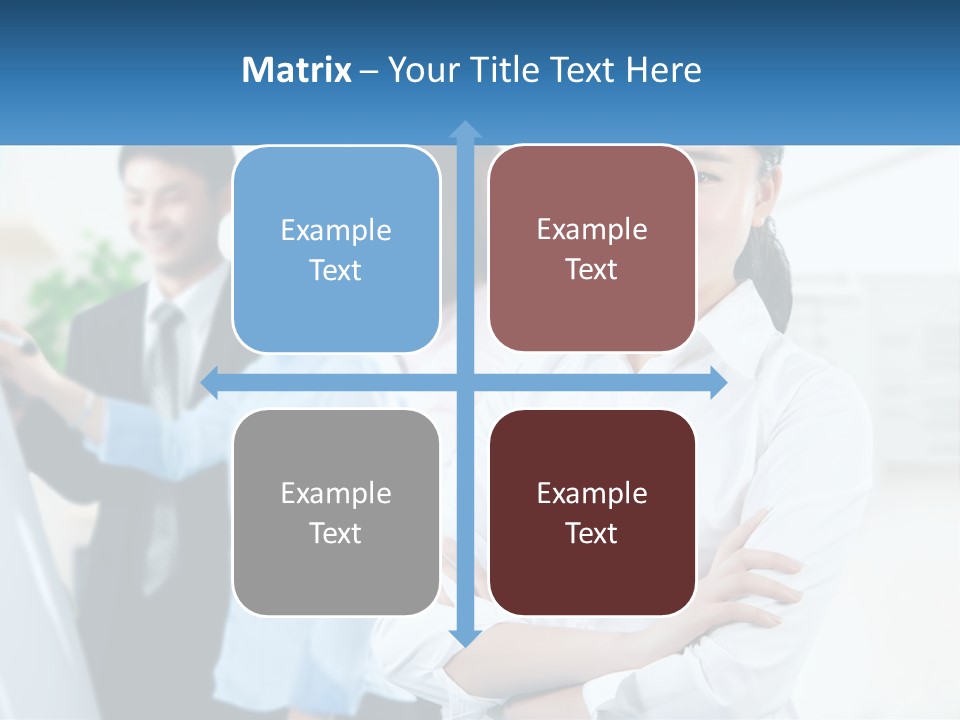 A Woman Standing In Front Of A Group Of People PowerPoint Template
