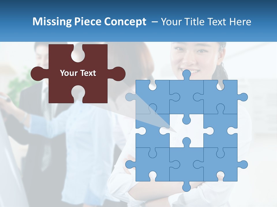 A Woman Standing In Front Of A Group Of People PowerPoint Template