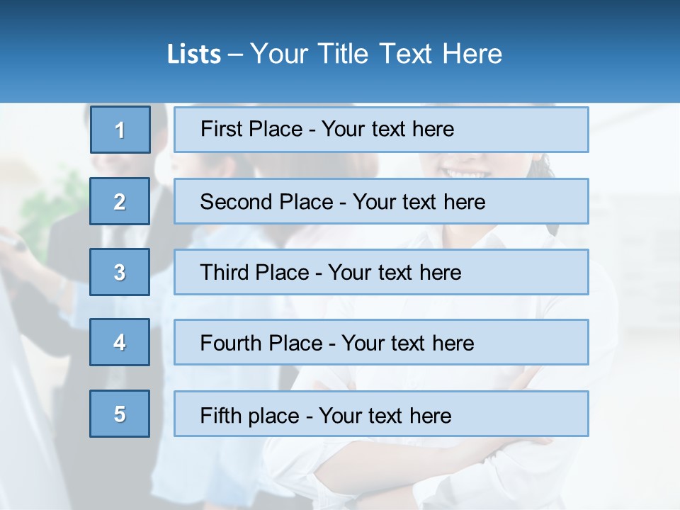A Woman Standing In Front Of A Group Of People PowerPoint Template