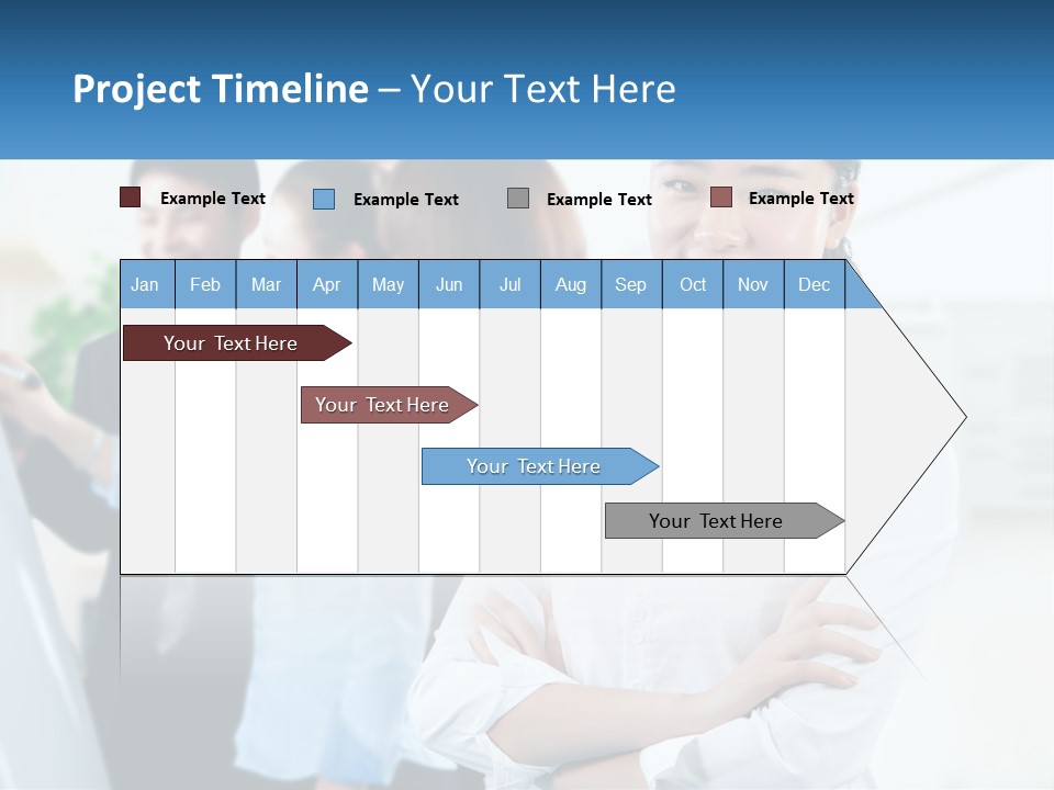 A Woman Standing In Front Of A Group Of People PowerPoint Template