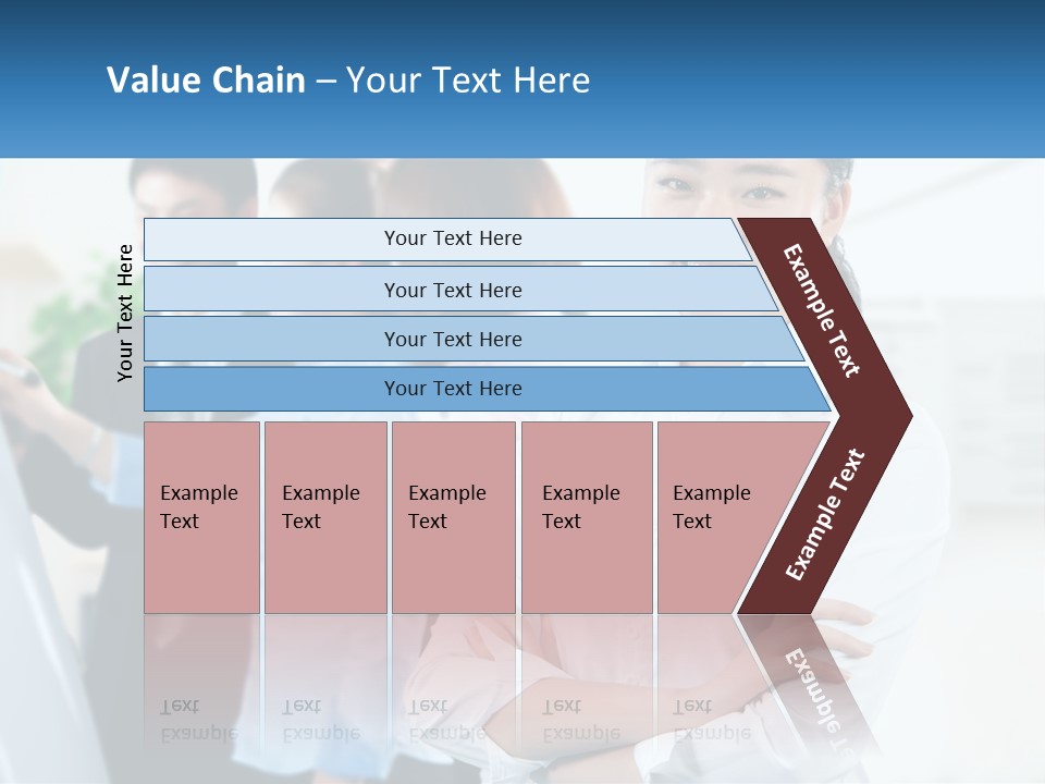 A Woman Standing In Front Of A Group Of People PowerPoint Template