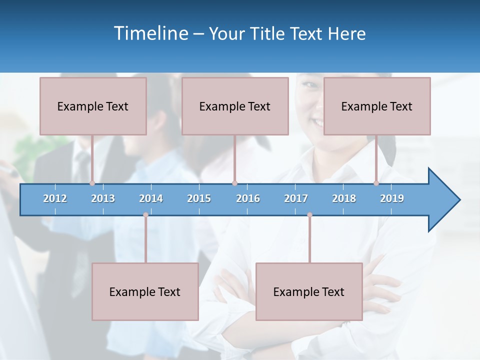A Woman Standing In Front Of A Group Of People PowerPoint Template