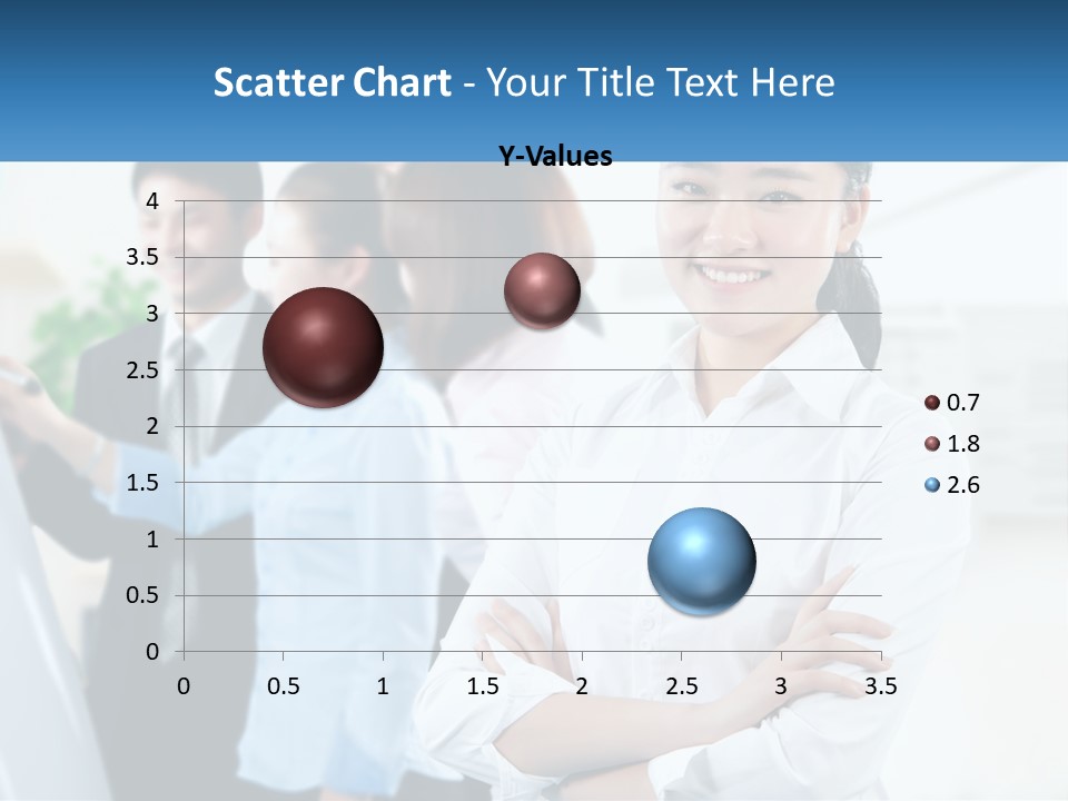 A Woman Standing In Front Of A Group Of People PowerPoint Template