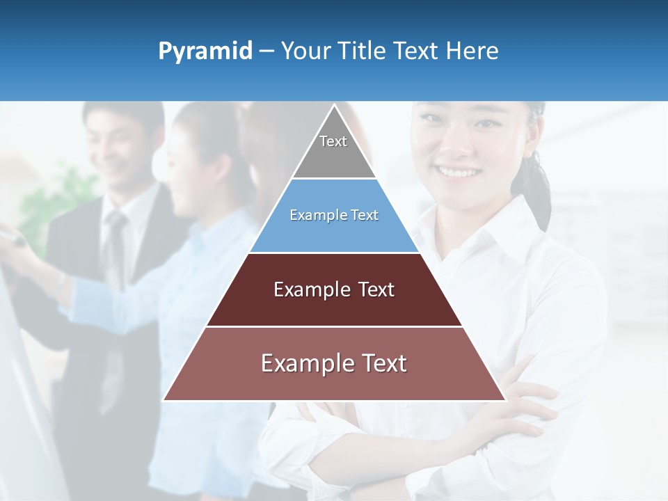 A Woman Standing In Front Of A Group Of People PowerPoint Template