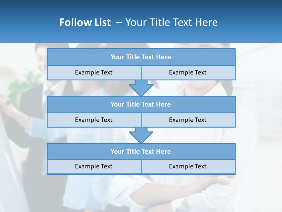 A Woman Standing In Front Of A Group Of People PowerPoint Template