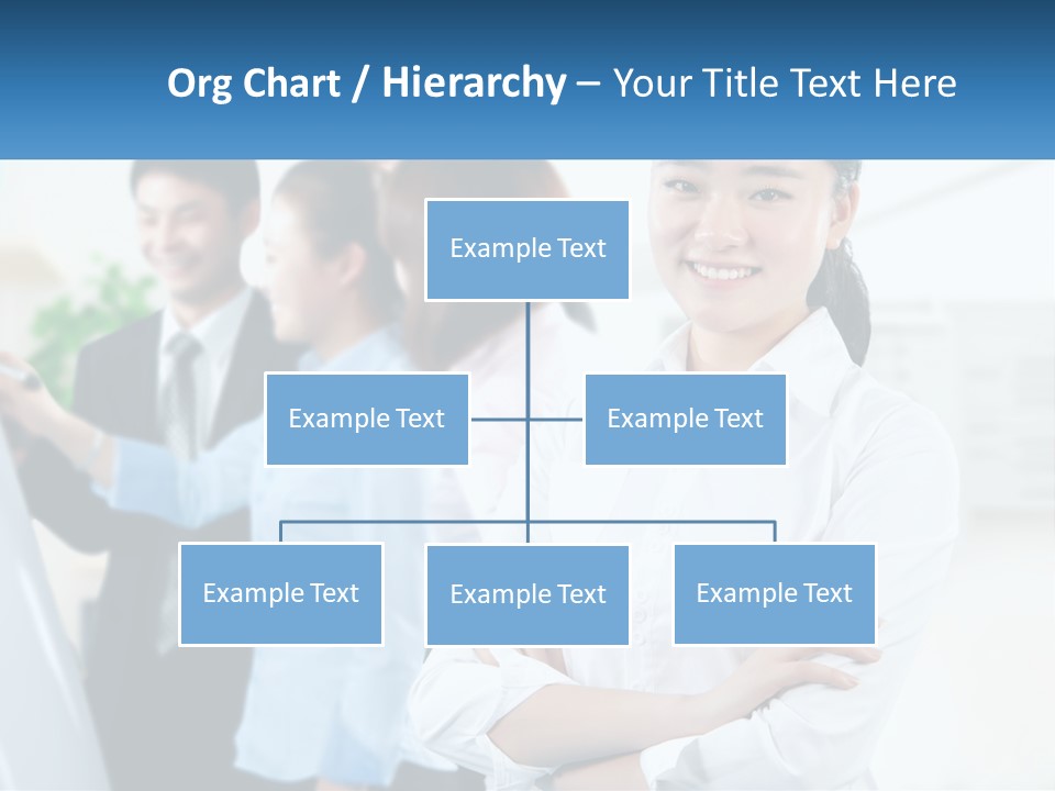 A Woman Standing In Front Of A Group Of People PowerPoint Template