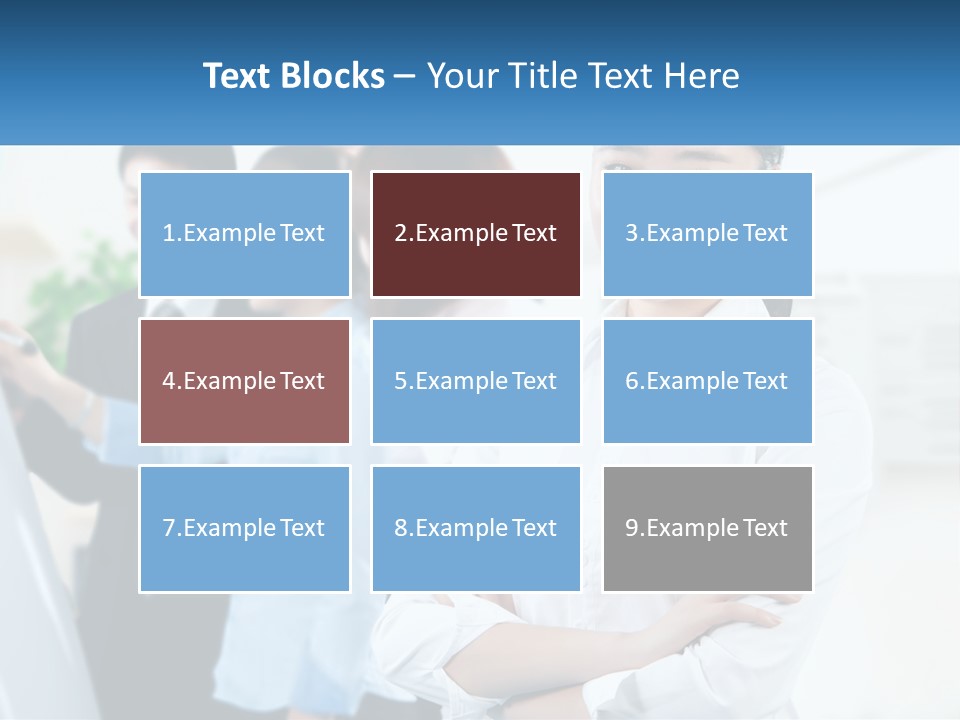 A Woman Standing In Front Of A Group Of People PowerPoint Template