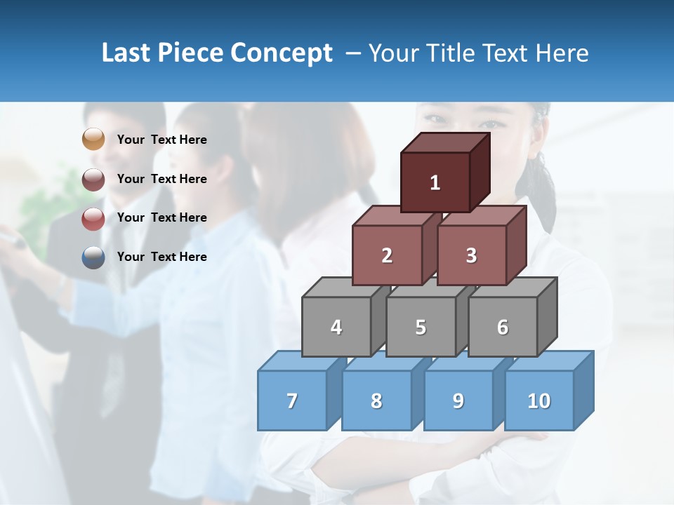 A Woman Standing In Front Of A Group Of People PowerPoint Template