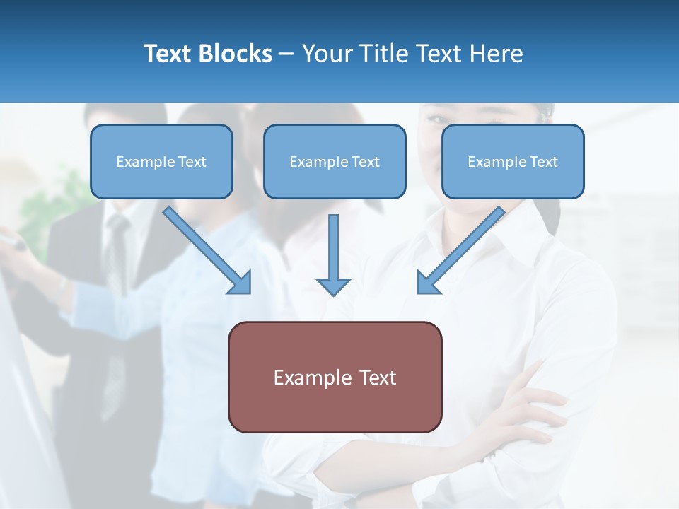 A Woman Standing In Front Of A Group Of People PowerPoint Template